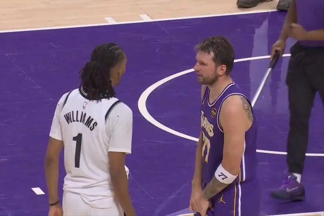 湖人惨败雷霆43分 东契奇受伤或提前报销